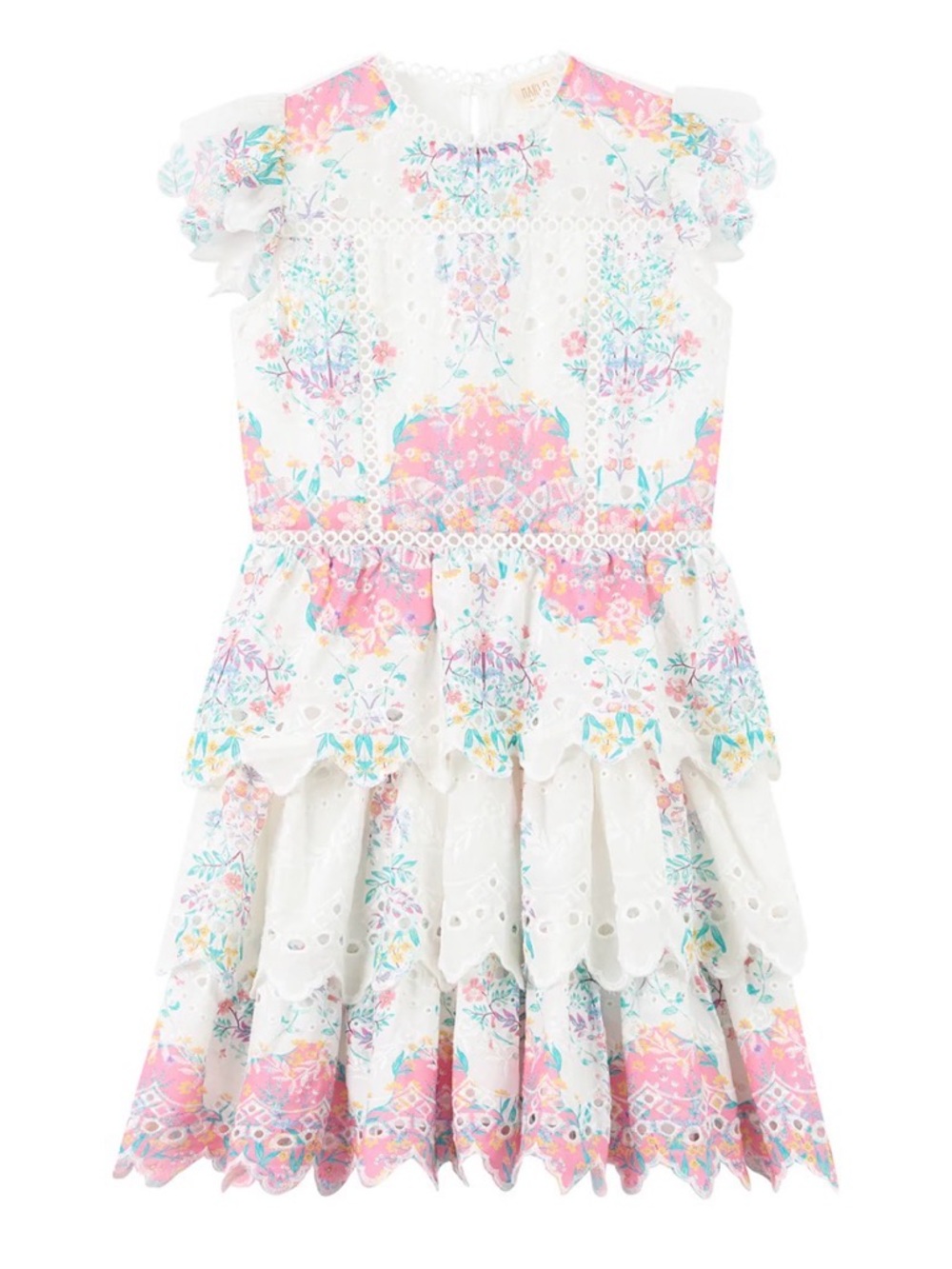 Marlo Kids Gracie Embroidered Floral Dress. Size 4-5